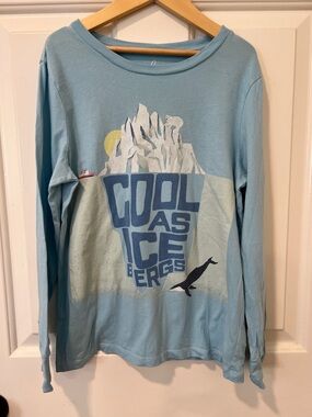 Peek Light Blue 'Cool As Icebergs' Graphic Long-Sleeve Tee